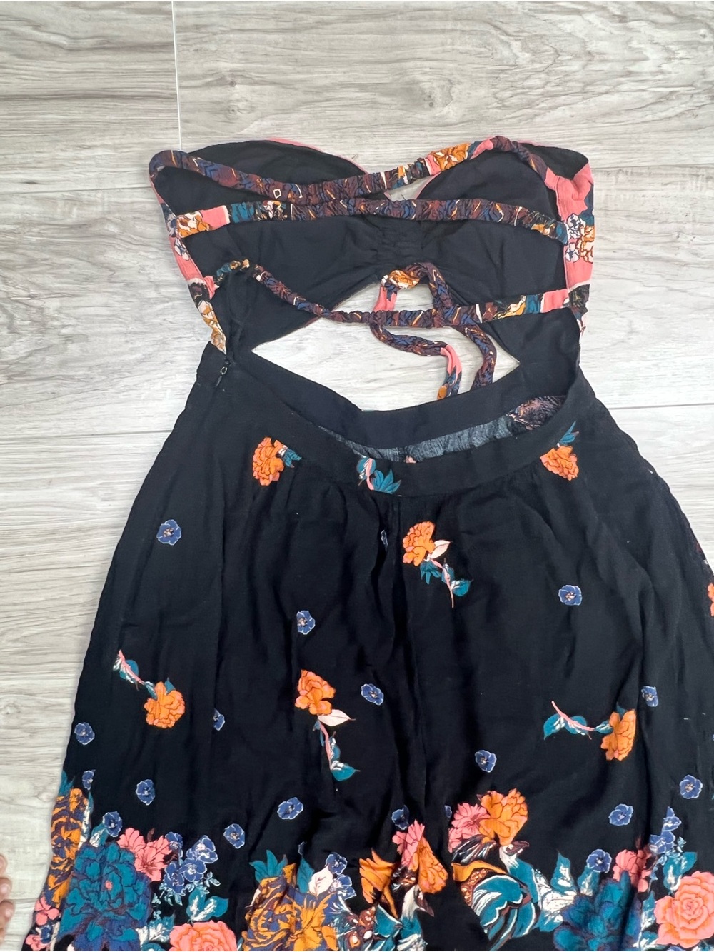 Free People Bali Birds of Paradise Jumpsuit Size S - Picture 7 of 13